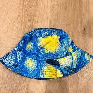 Beyond Van Gogh Exhibit Starry Night Bucket Hat *Brand New Never Worn*